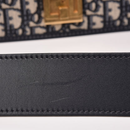 Christian Dior Oblique Flap Bag Navy Blue 13 of 14