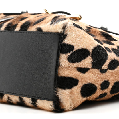 Givenchy Goat Hair Medium Leopard Voyou Bag Black Beige 10 of 10