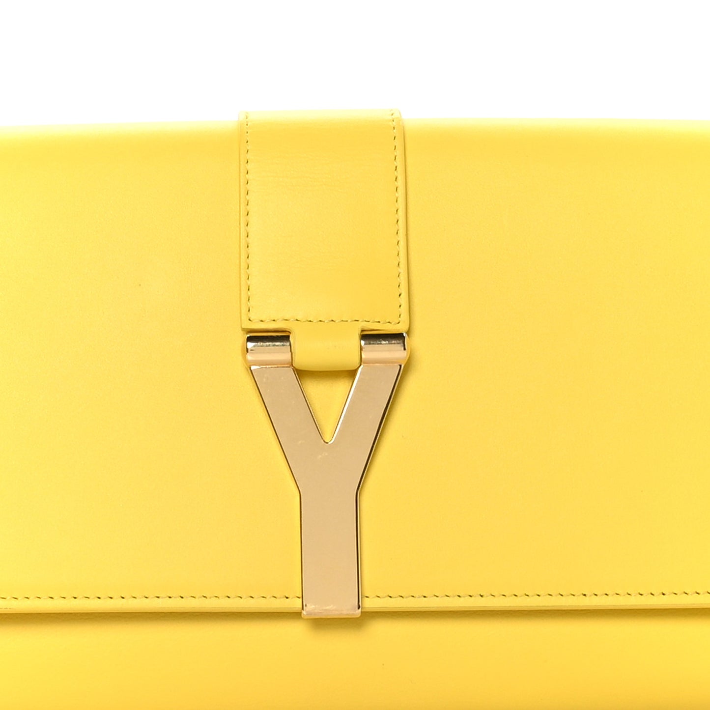 Calfskin Classic Y Ligne Clutch Soleil