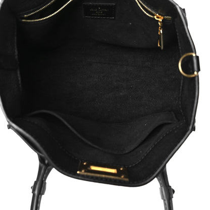 Louis Vuitton Calfskin Monogram On My Side PM Black 5 of 9