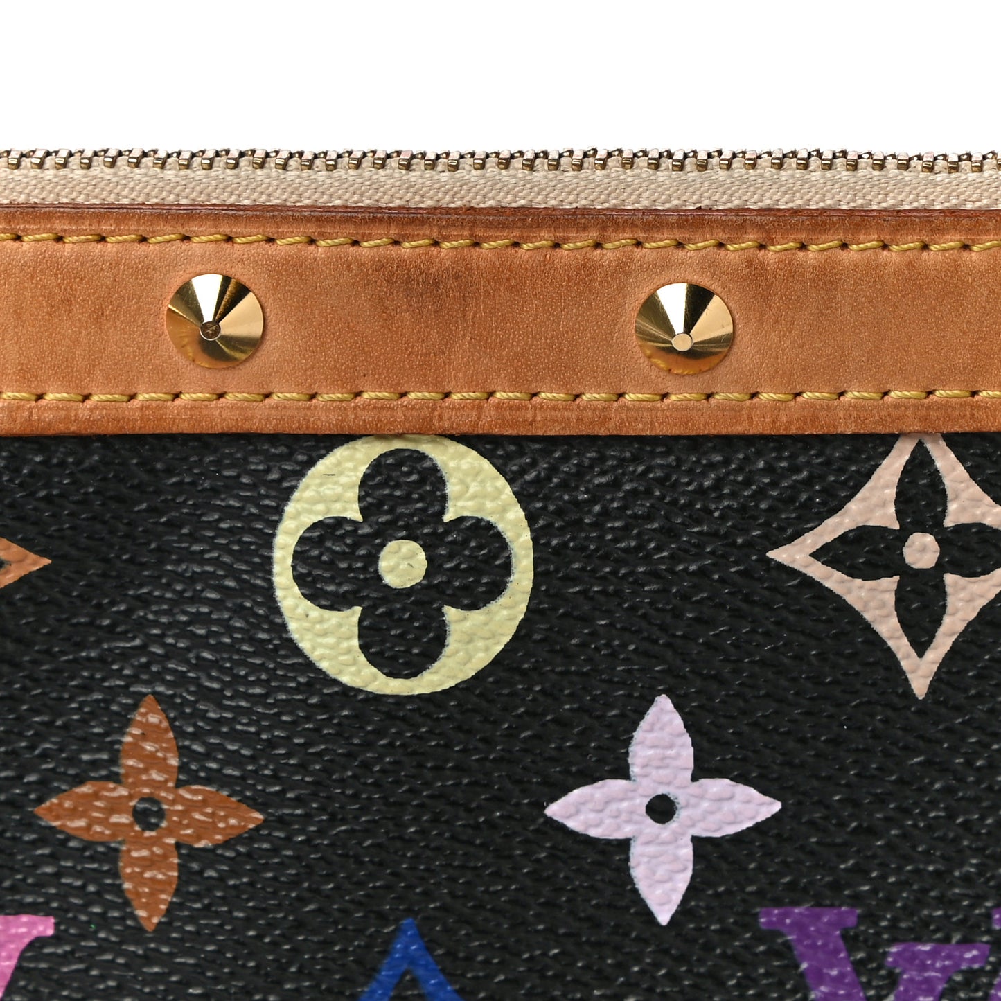 Monogram Multicolor Pochette Accessories Black