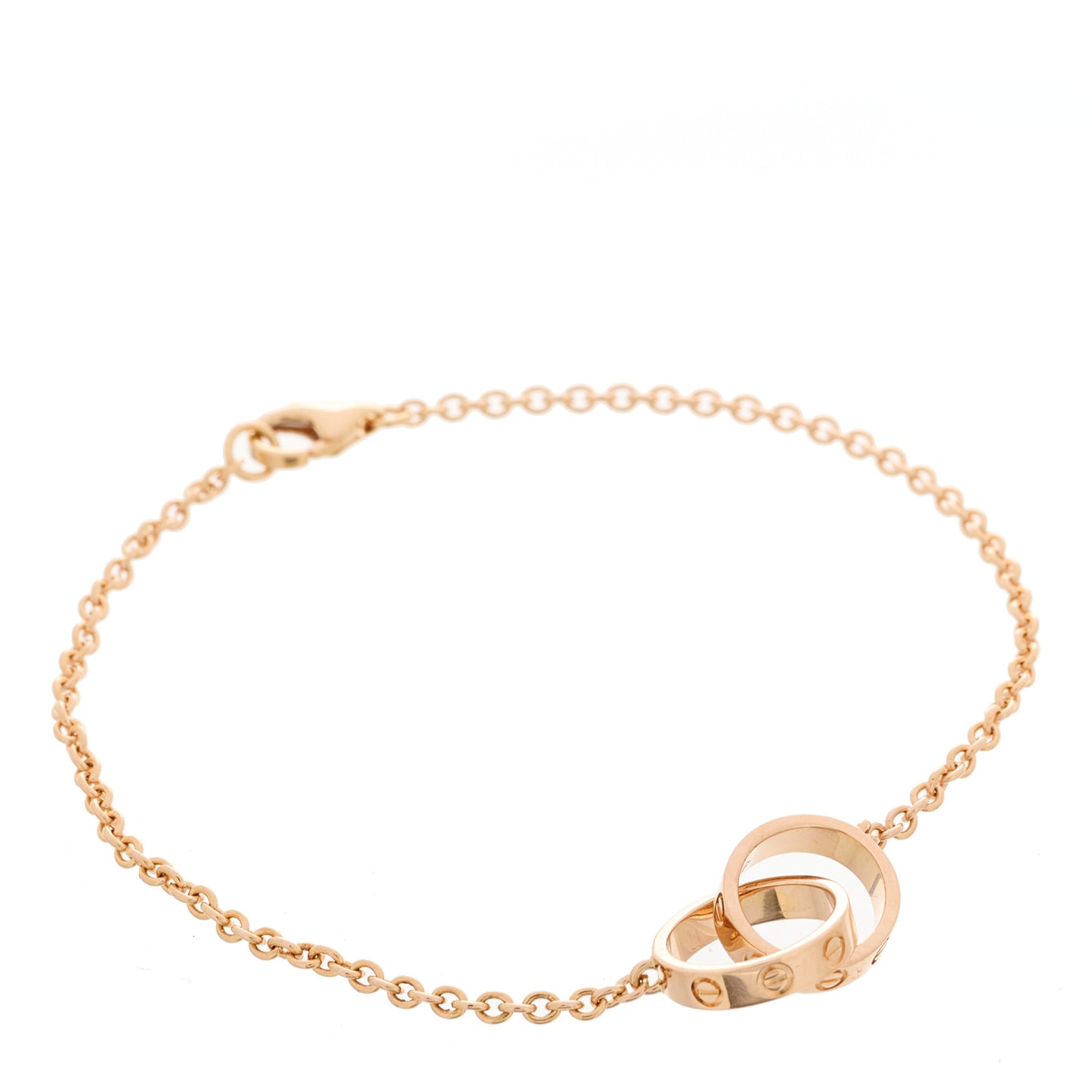 18K Pink Gold Interlocking LOVE Bracelet