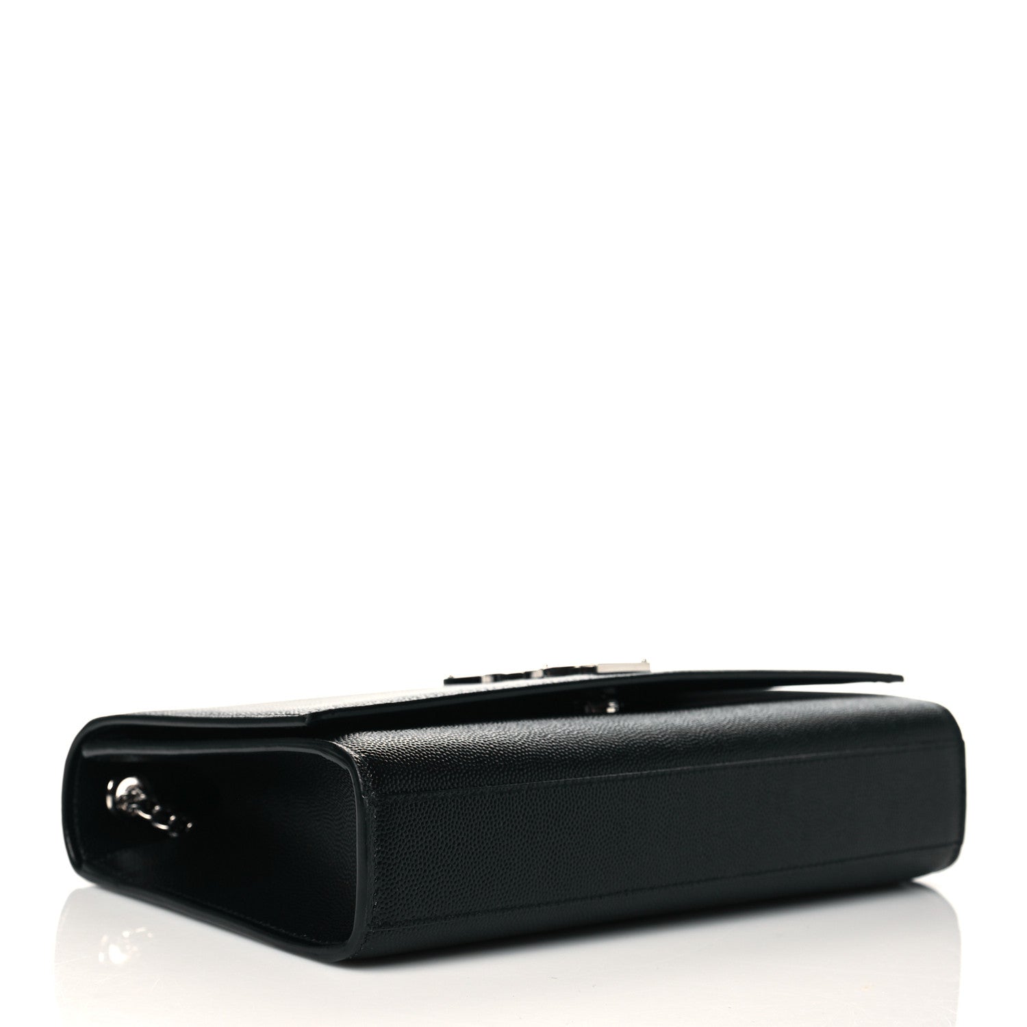 Saint Laurent Grain De Poudre Medium Classic Monogram Kate Satchel Black 4 of 10