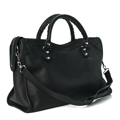 Balenciaga Vibrato Calfskin Classic Silver Hardware City Black 2 of 8