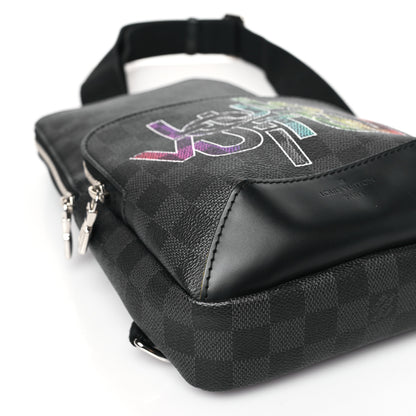 Louis Vuitton Damier Graphite Logo Avenue Sling Backpack Multicolor 7 of 8