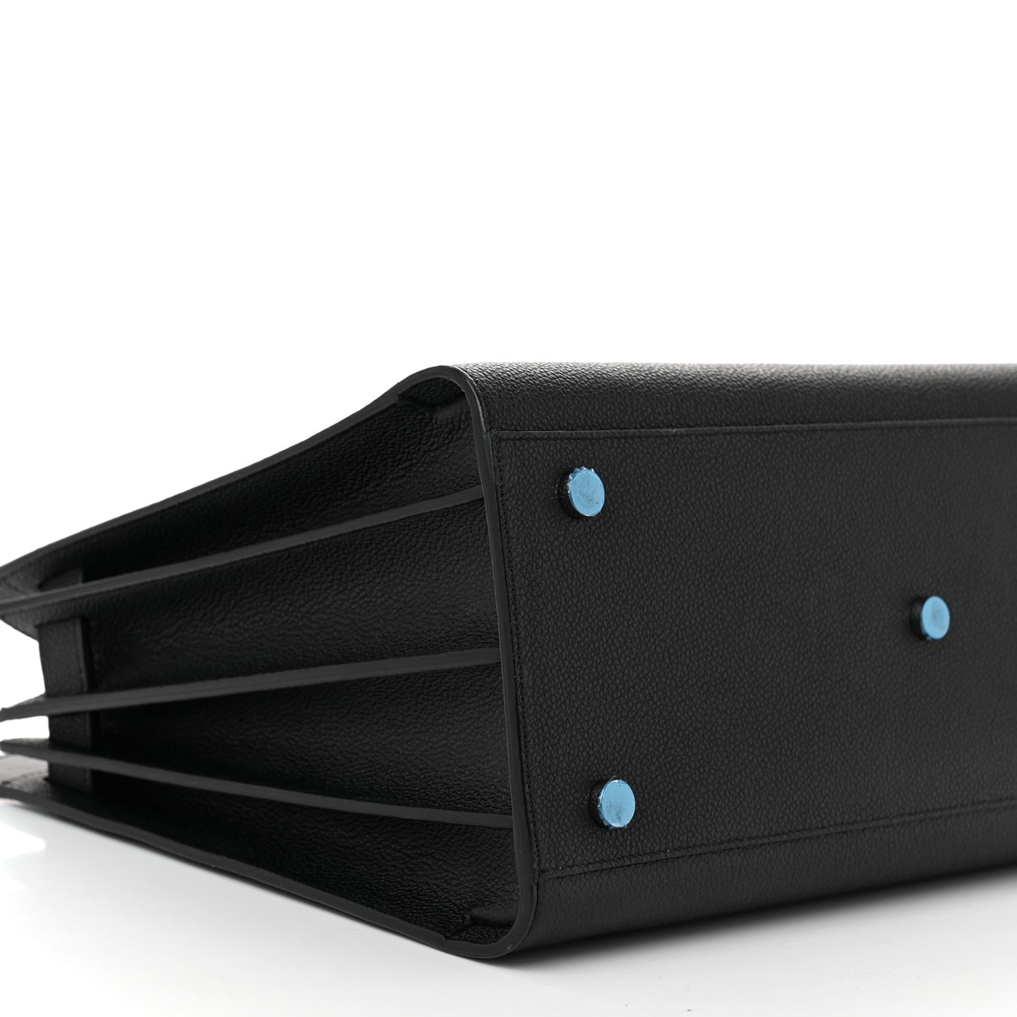 Grained Calfskin Small Sac De Jour Black