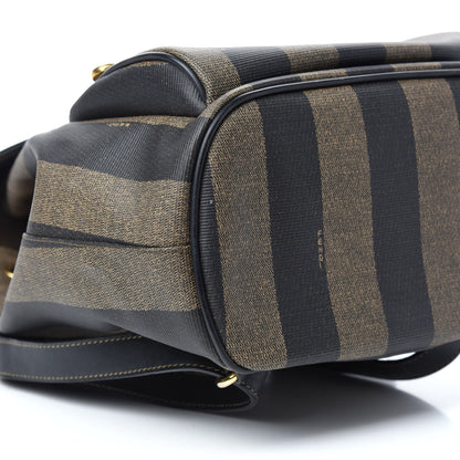 Fendi Coated Canvas Pequin Drawstring Backpack Tobacco 6 of 9