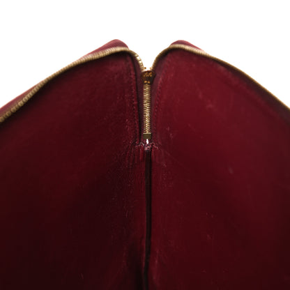 Celine Lambskin Bicolor Computer Case Light Burgundy Navy 9 of 11
