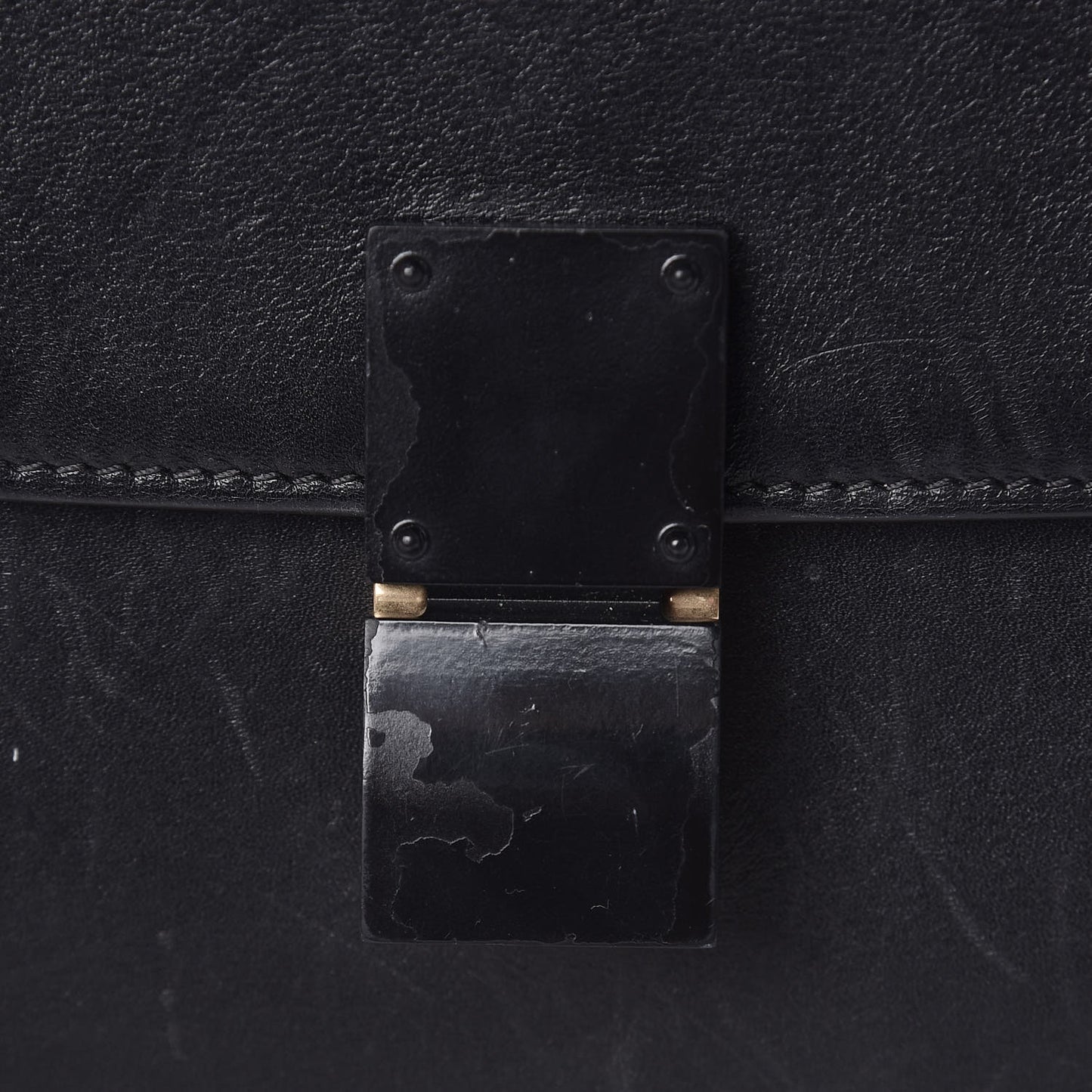 Box Calfskin Medium Classic Box Flap Bag Black