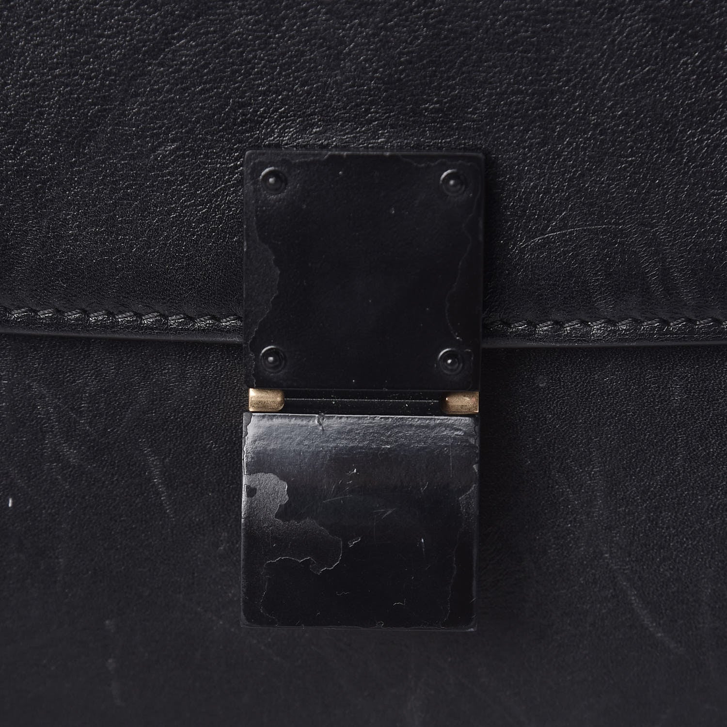 Celine Box Calfskin Medium Classic Box Flap Bag Black 14 of 30