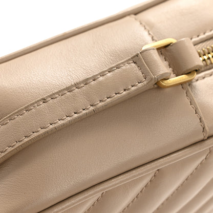 Saint Laurent Calfskin Matelasse Monogram Lou Camera Bag Dark Beige 13 of 13