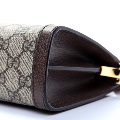 Gucci GG Supreme Monogram Web Small Ophidia Chain Shoulder Bag Brown 7 of 11
