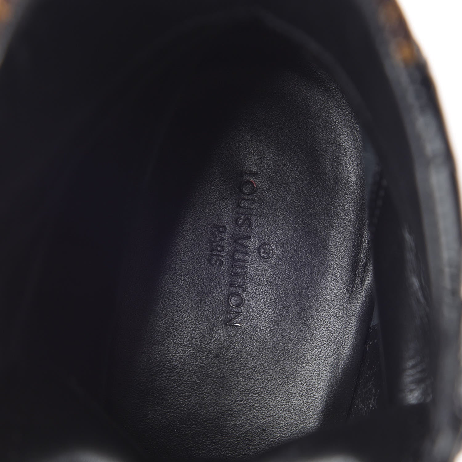 Louis Vuitton Suede Calfskin Reverse Monogram Laureate Platform Desert Boots 36 Black 9 of 9