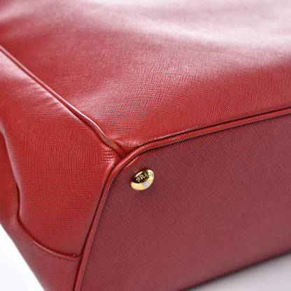 Prada Saffiano Large Galleria Double Zip Tote Fuoco 14 of 21