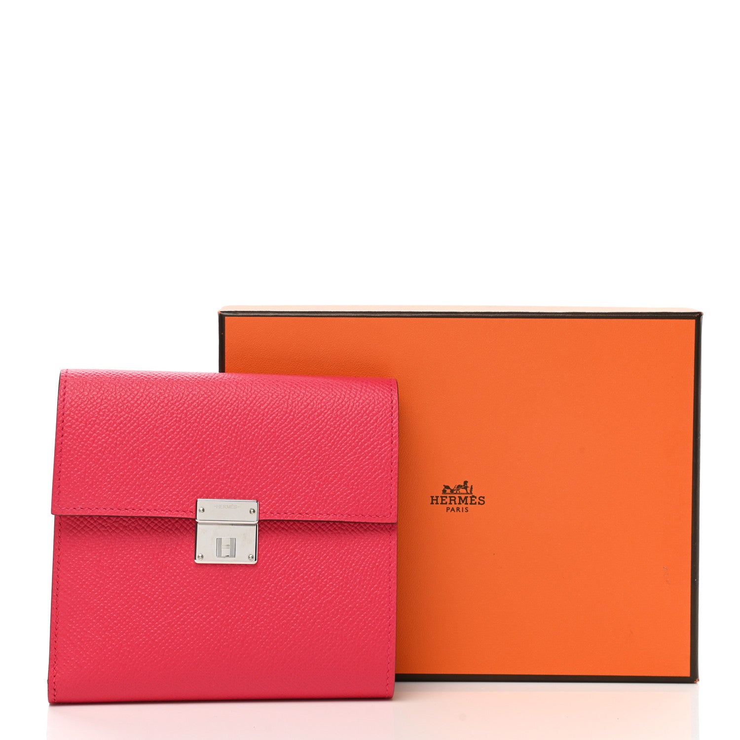 Hermes Epsom Clic 12 Wallet Rose Extreme 8 of 8