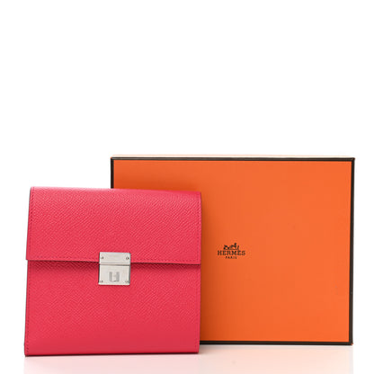 Hermes Epsom Clic 12 Wallet Rose Extreme 8 of 8