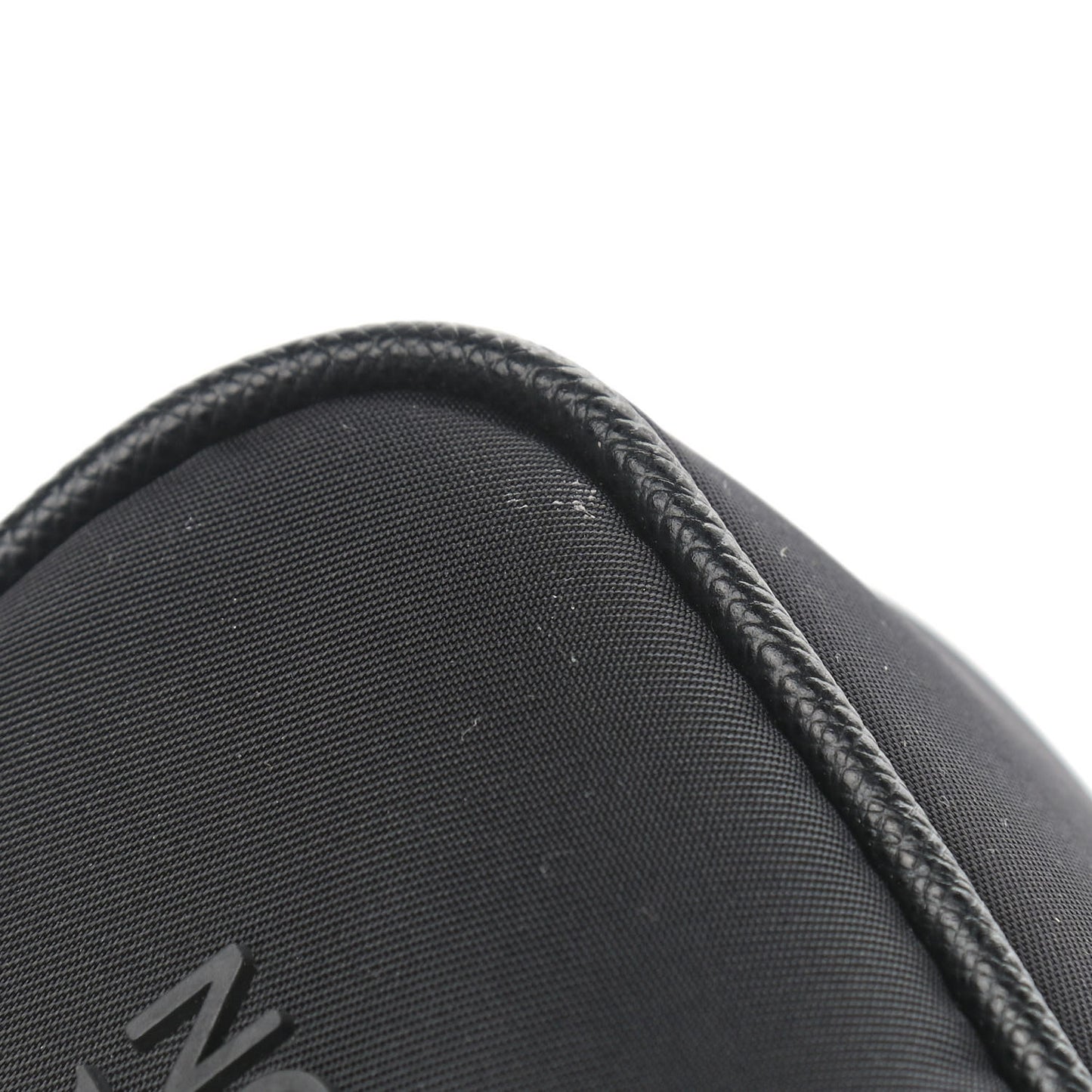 Re-Nylon Saffiano Pocket Zippered Shoulder Bag Black