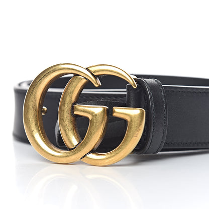 Gucci Calfskin Double G 30mm Belt 75 30 Black 7 of 7