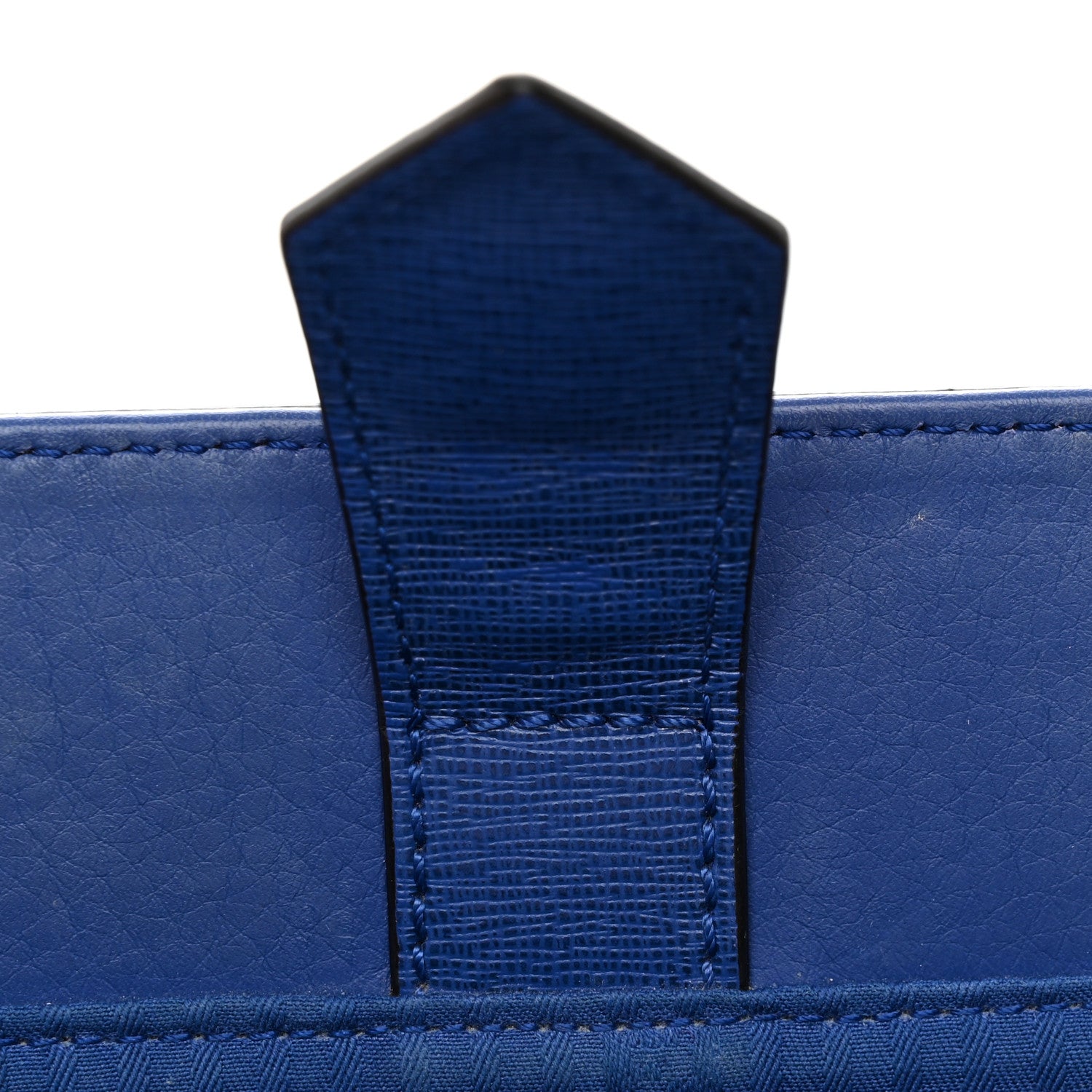 Fendi Vitello Elite Petite 2Jours Tote Blue Neon 6 of 15