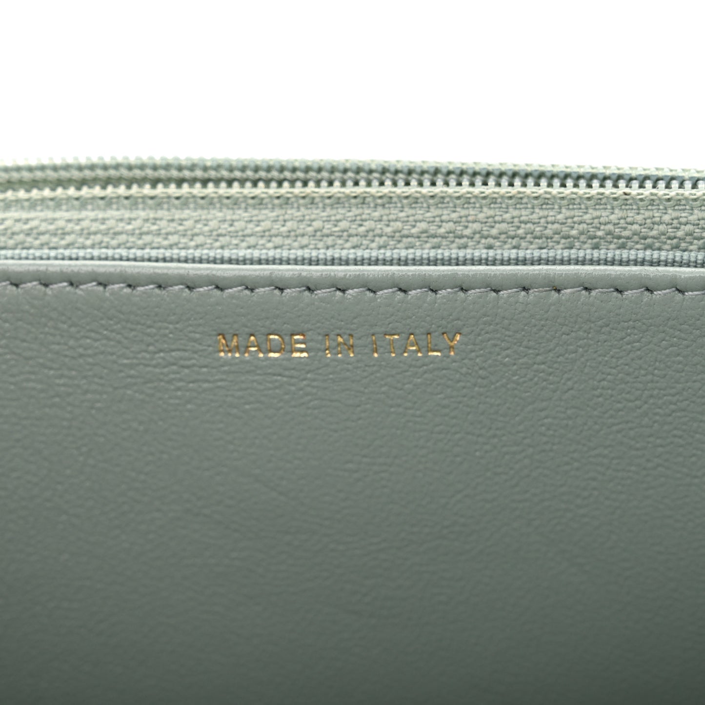 Lambskin Quilted Trendy CC Wallet On Chain WOC Grey