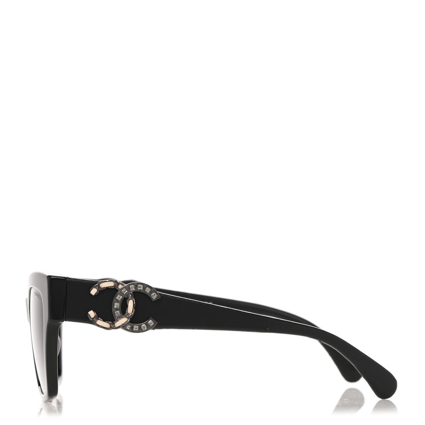 Acetate Square CC Sunglasses 5456 Black