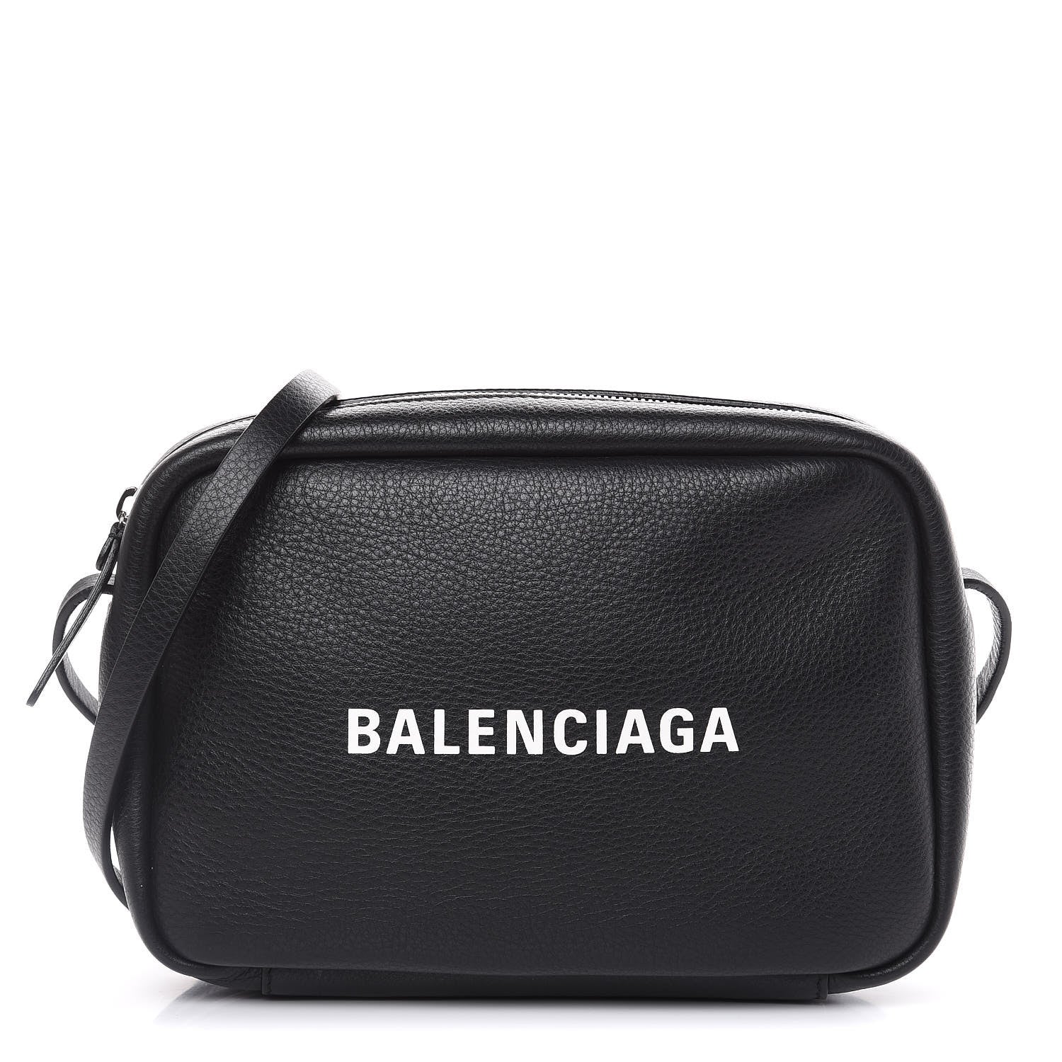 Balenciaga Calfskin Logo S Everyday Camera Bag Black 1 of 9