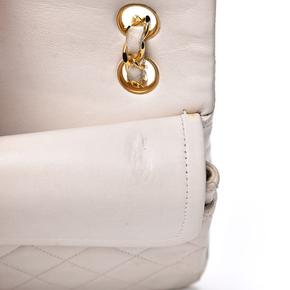 Chanel Lambskin Quilted Small Double Flap White 18 of 21
