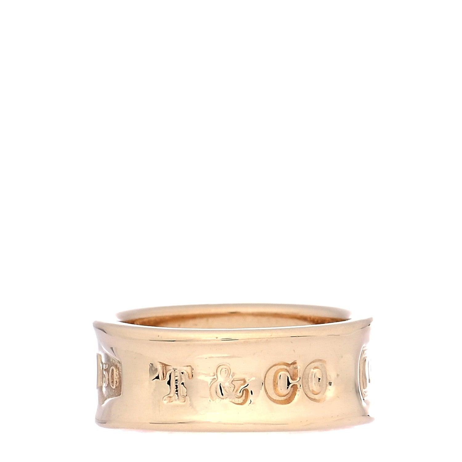 Tiffany 18K Yellow Gold 1837 Band Ring 44 3 1 of 7