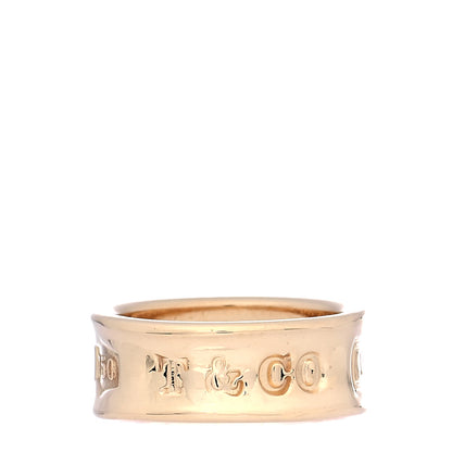 Tiffany 18K Yellow Gold 1837 Band Ring 44 3 1 of 7