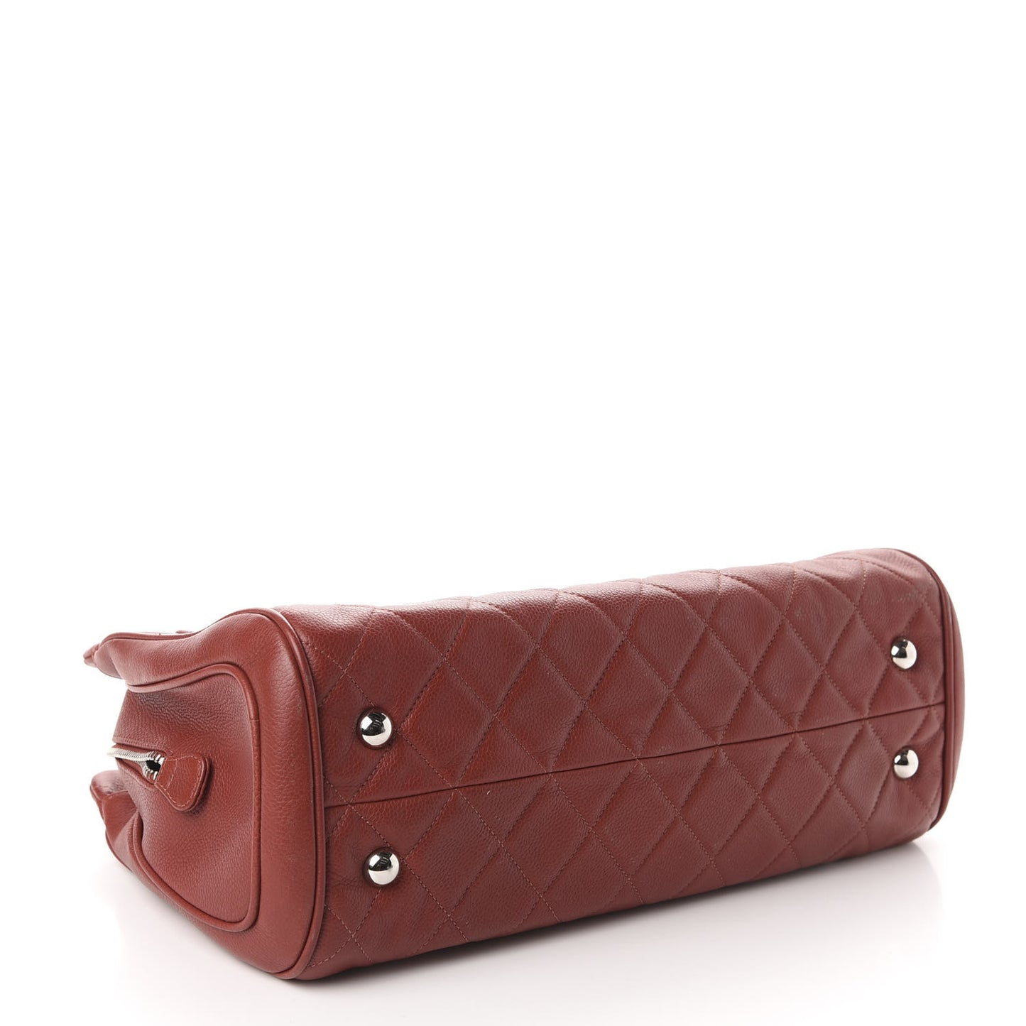 Caviar Quilted Tote Red