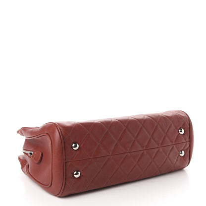 Chanel Caviar Quilted Tote Red 4 of 11