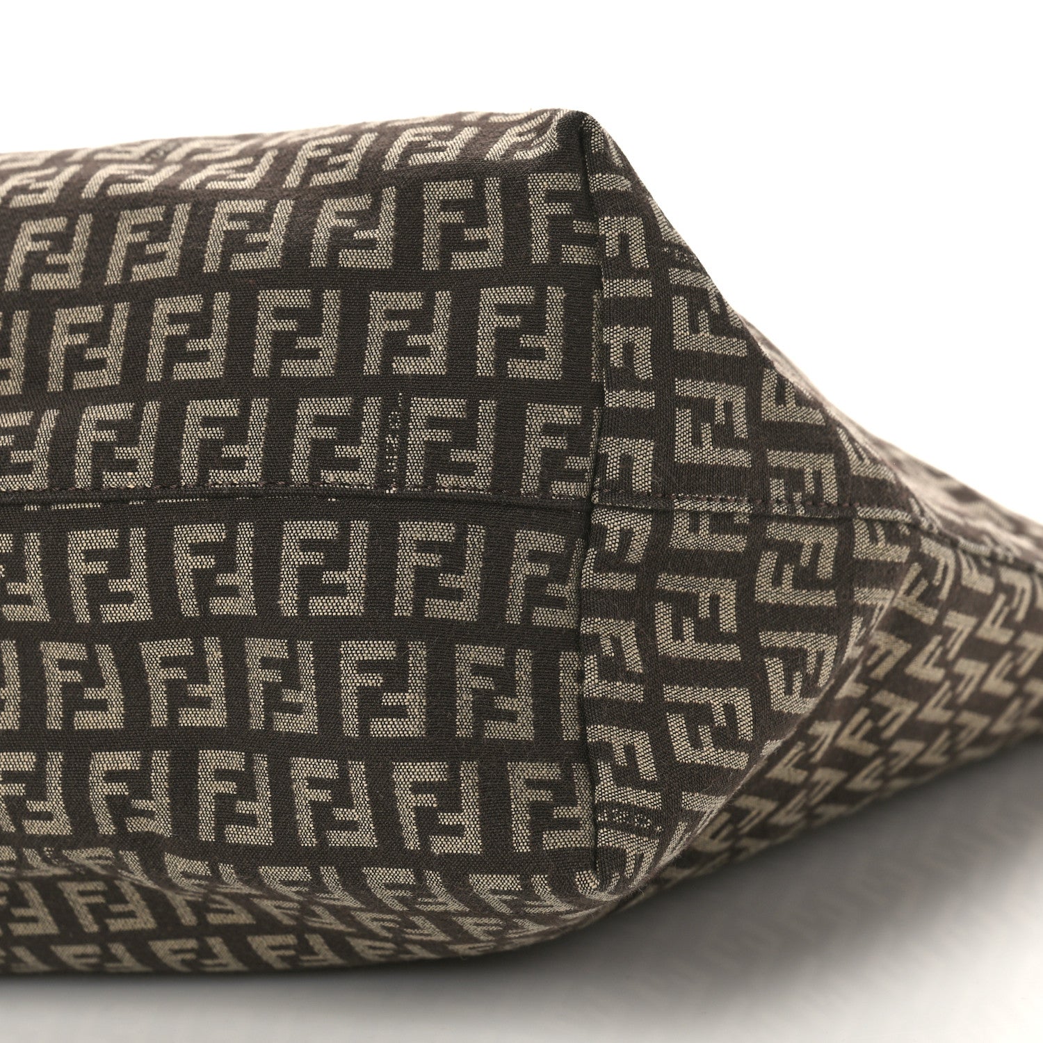 Fendi Zucchino Shopping Tote Tobacco Brown 8 of 8