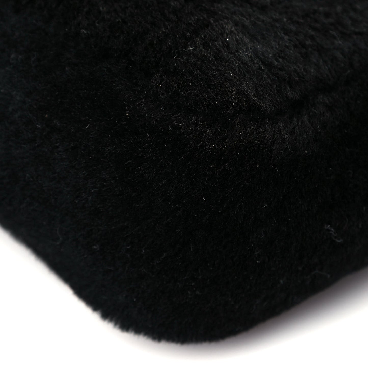 Shearling Mini Re-Edition 2000 Bag Black