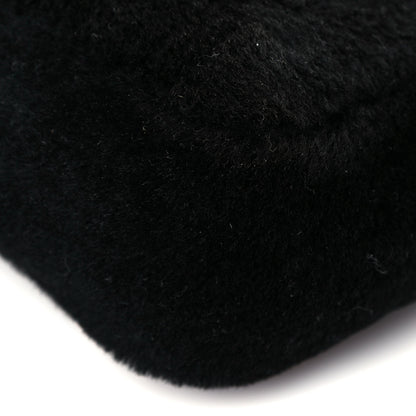 Prada Shearling Mini Re-Edition 2000 Bag Black 8 of 12