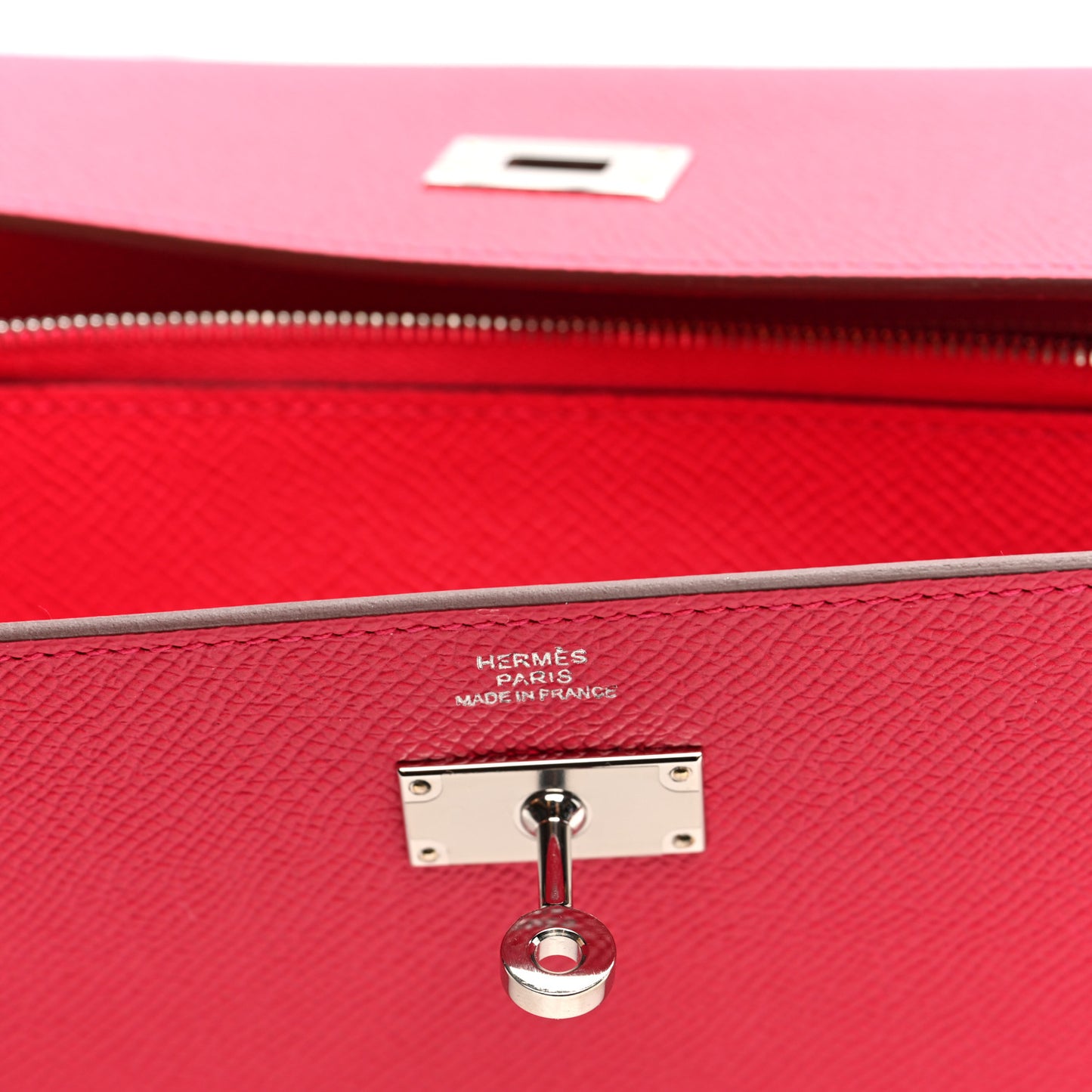 Epsom Kelly Longue Wallet Rose Extreme
