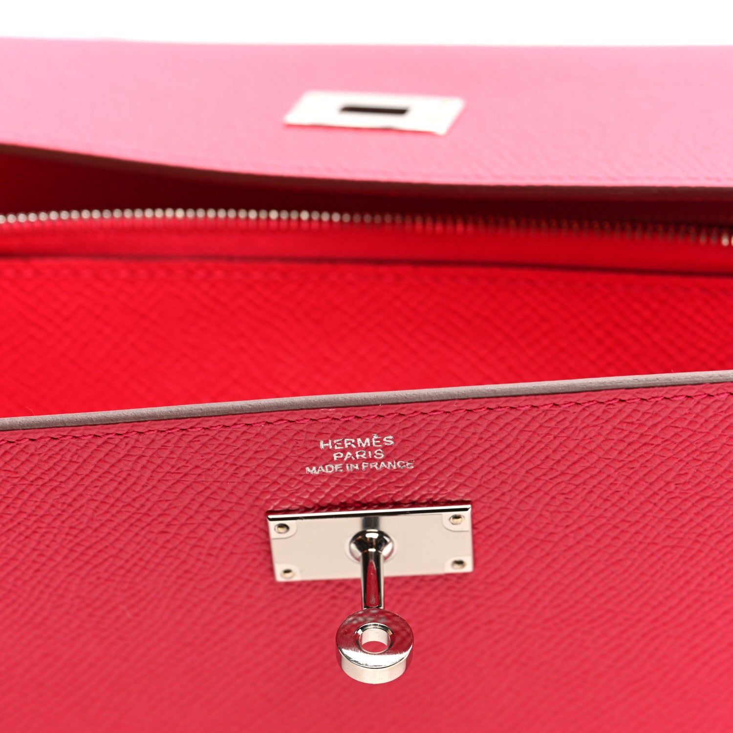 Hermes Epsom Kelly Longue Wallet Rose Extreme 6 of 7