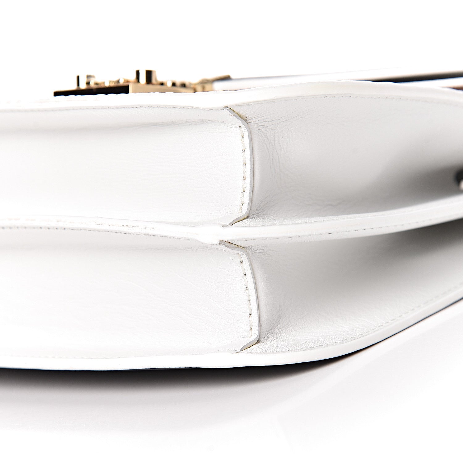 MCM Visetos Calfskin Small Patricia Crossbody Bag Cognac Black White 10 of 11