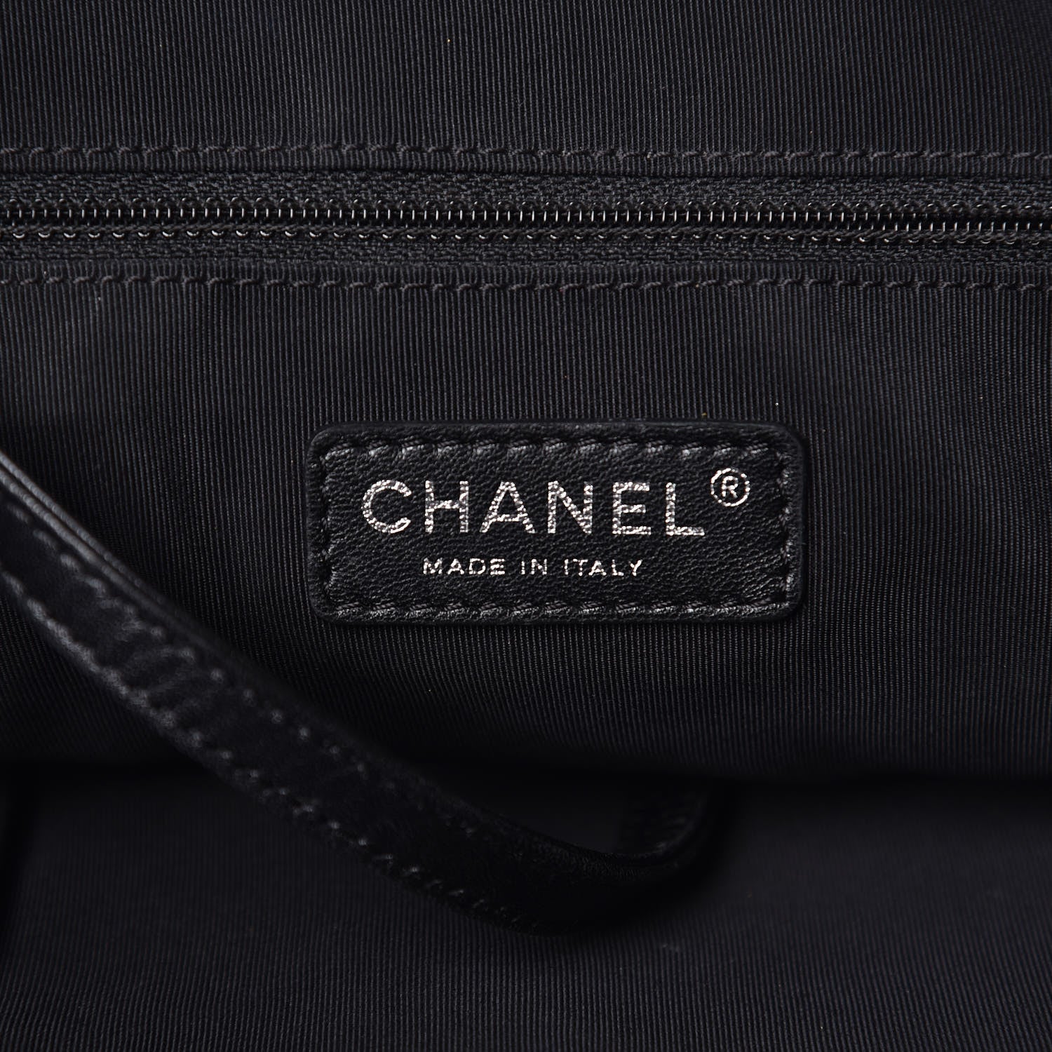 Chanel Vinyl Quilted CC Small Expandable Tote Black 6 of 12