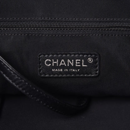 Chanel Vinyl Quilted CC Small Expandable Tote Black 6 of 12