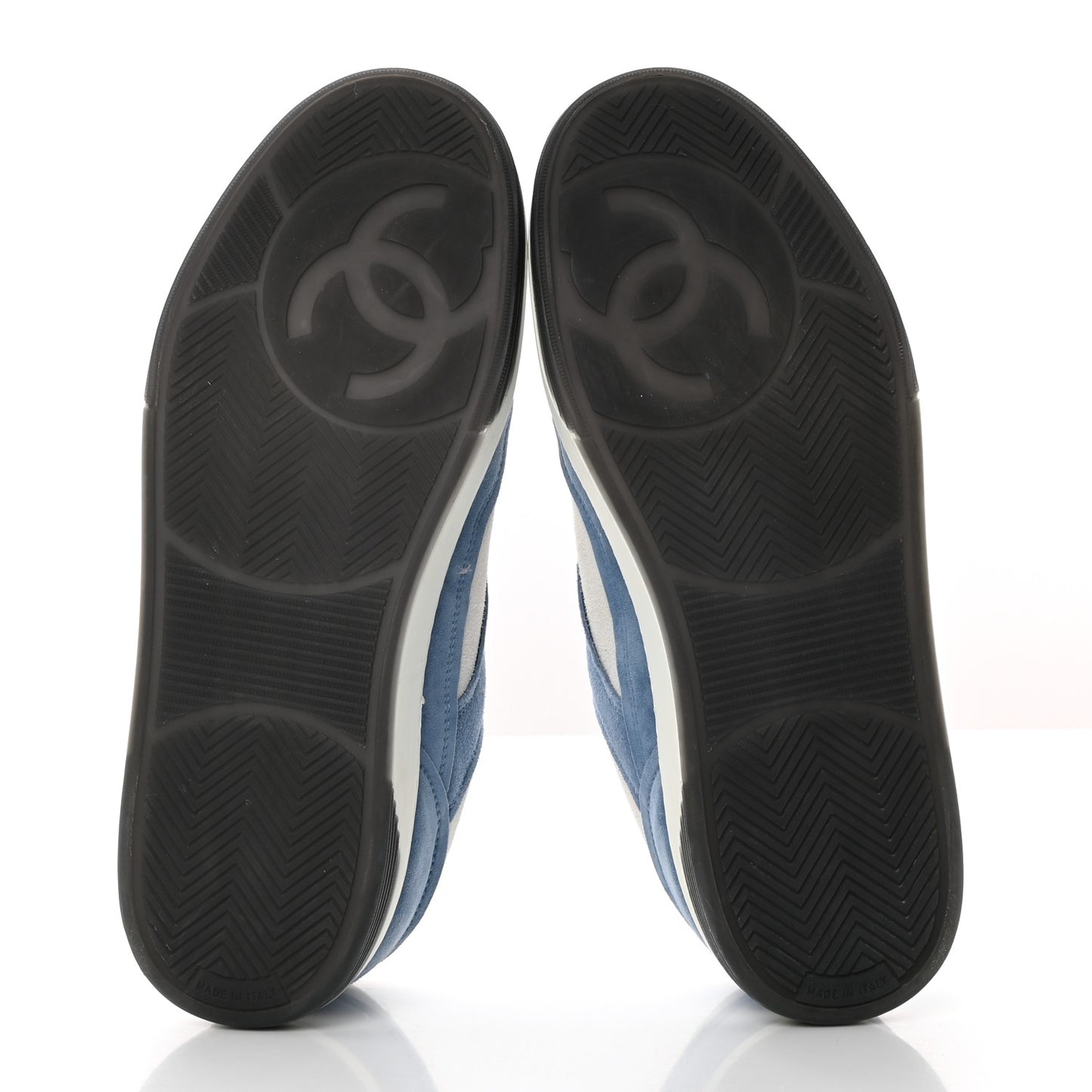 Suede Kidskin Womens CC Sneakers 39 White Blue