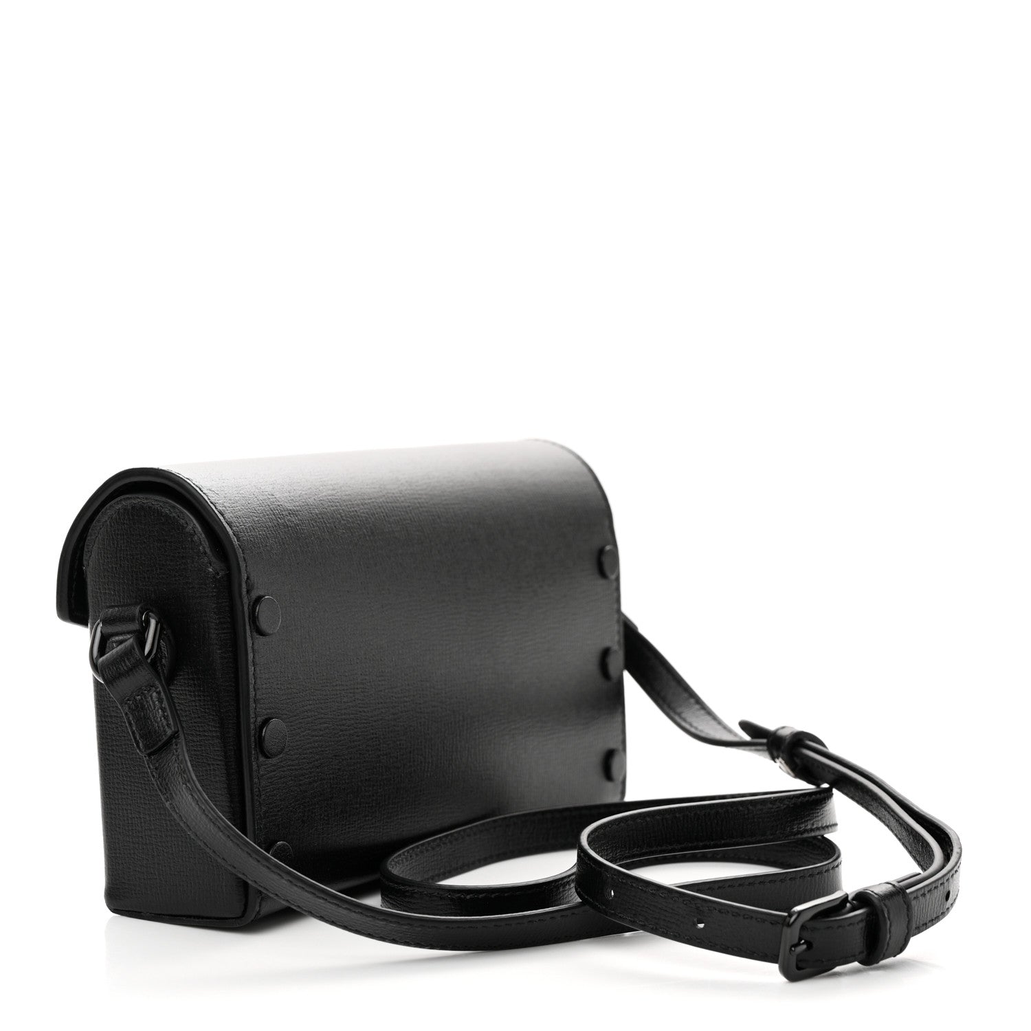 Gucci Azalea Calfskin Monochrome Mini Horsebit 1955 Shoulder Bag Black 3 of 11