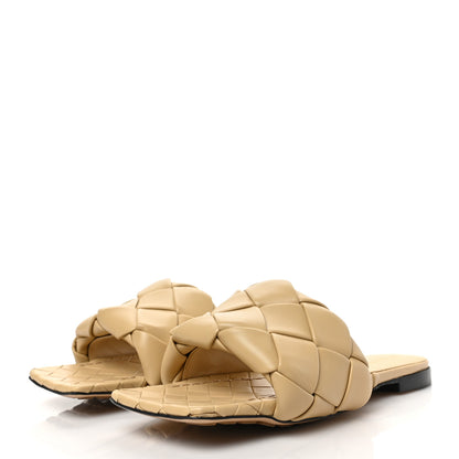 Bottega Veneta Nappa Maxi Intrecciato Lido Flat Sandals 39 Cane Sugar 3 of 7