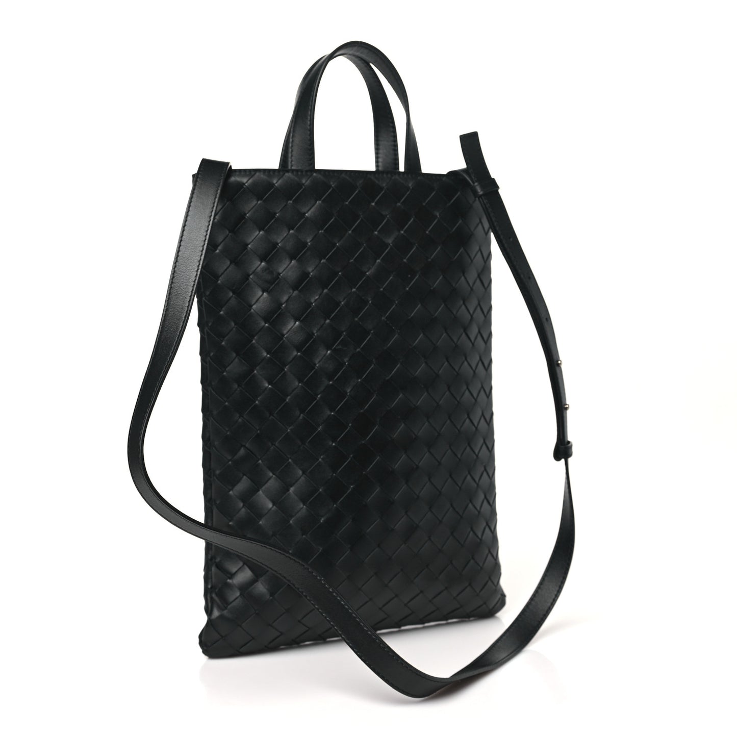 Lambskin Intrecciato Laptop Case Black