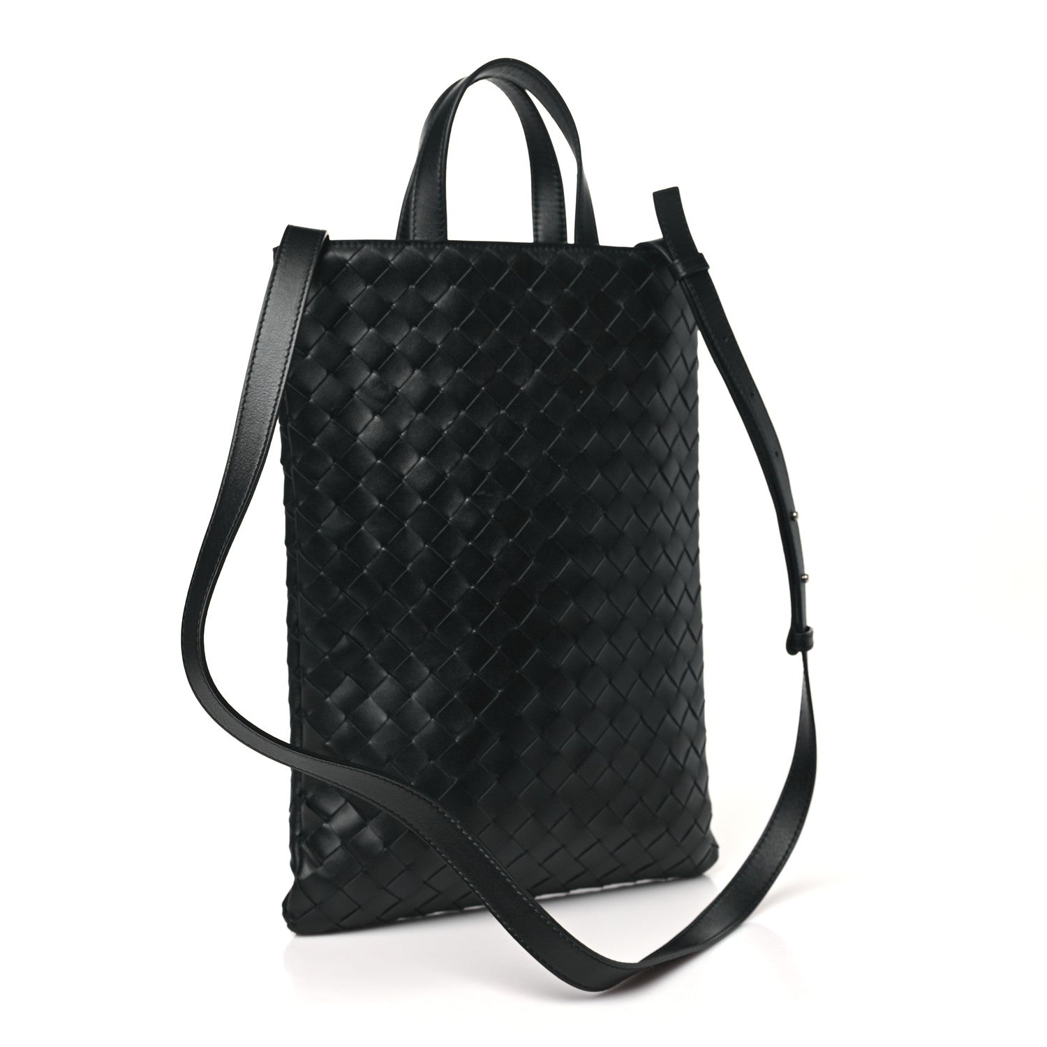 Bottega Veneta Lambskin Intrecciato Laptop Case Black 2 of 10