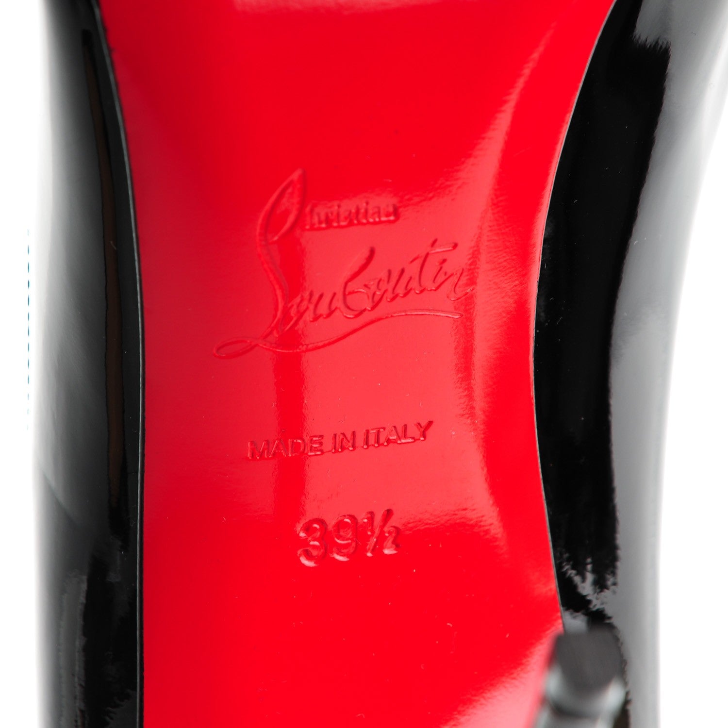 Christian Louboutin Patent Pigalle Follies 100 Pumps 39.5 Black 6 of 7
