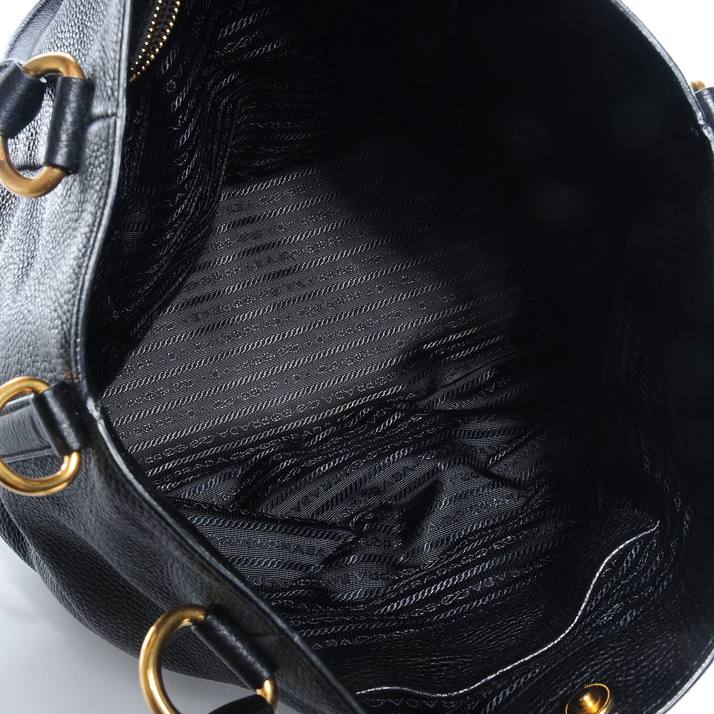 Vitello Daino Tote Nero Black