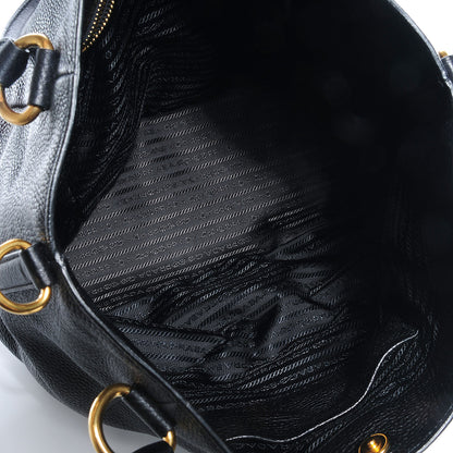 Prada Vitello Daino Tote Nero Black 8 of 13