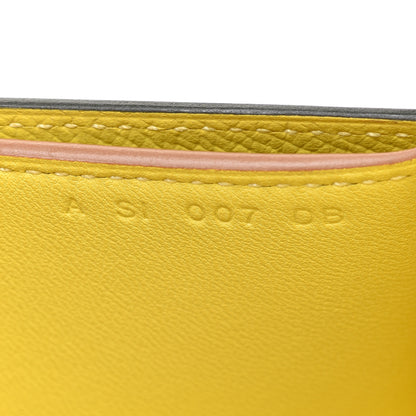 Hermes Epsom Passant Long Wallet Craie Lime 8 of 11