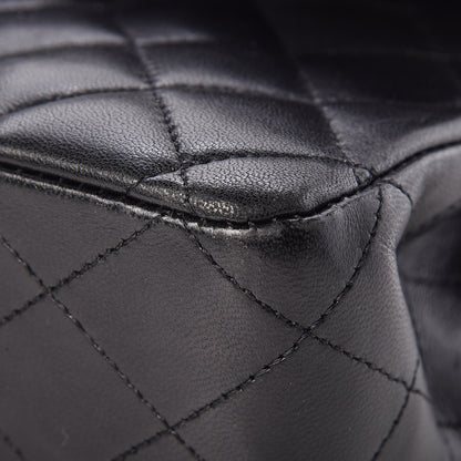 Chanel Lambskin Quilted Medium Double Flap Black 10 of 13