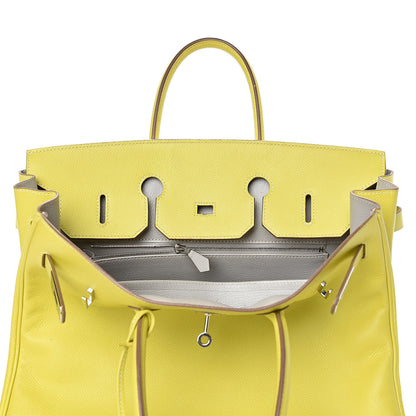 Hermes Epsom Candy Birkin 35 Lime Gris Perle 18 of 33